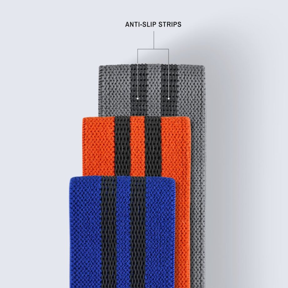 TRNR Strength Bands 3 Pack. Long Woven Resistance Loops